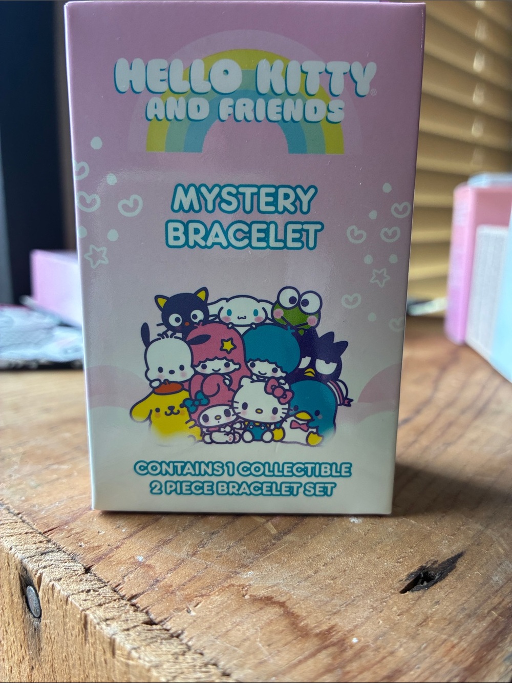 Hello Kitty Rainbow Friends Mystery Bracelet - Pink Box